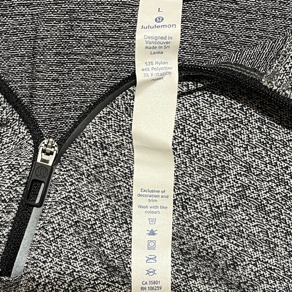 Lululemon Heathered Grey Hooded Pullover Size Medium Metal Vent Tech 1/4 Zip - Picture 4 of 12